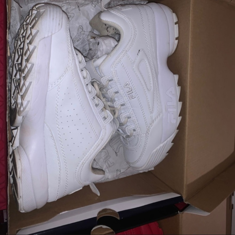 White FILA shoes